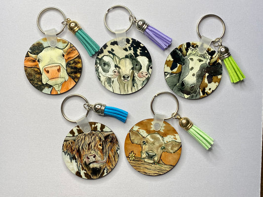 Cow Keychains